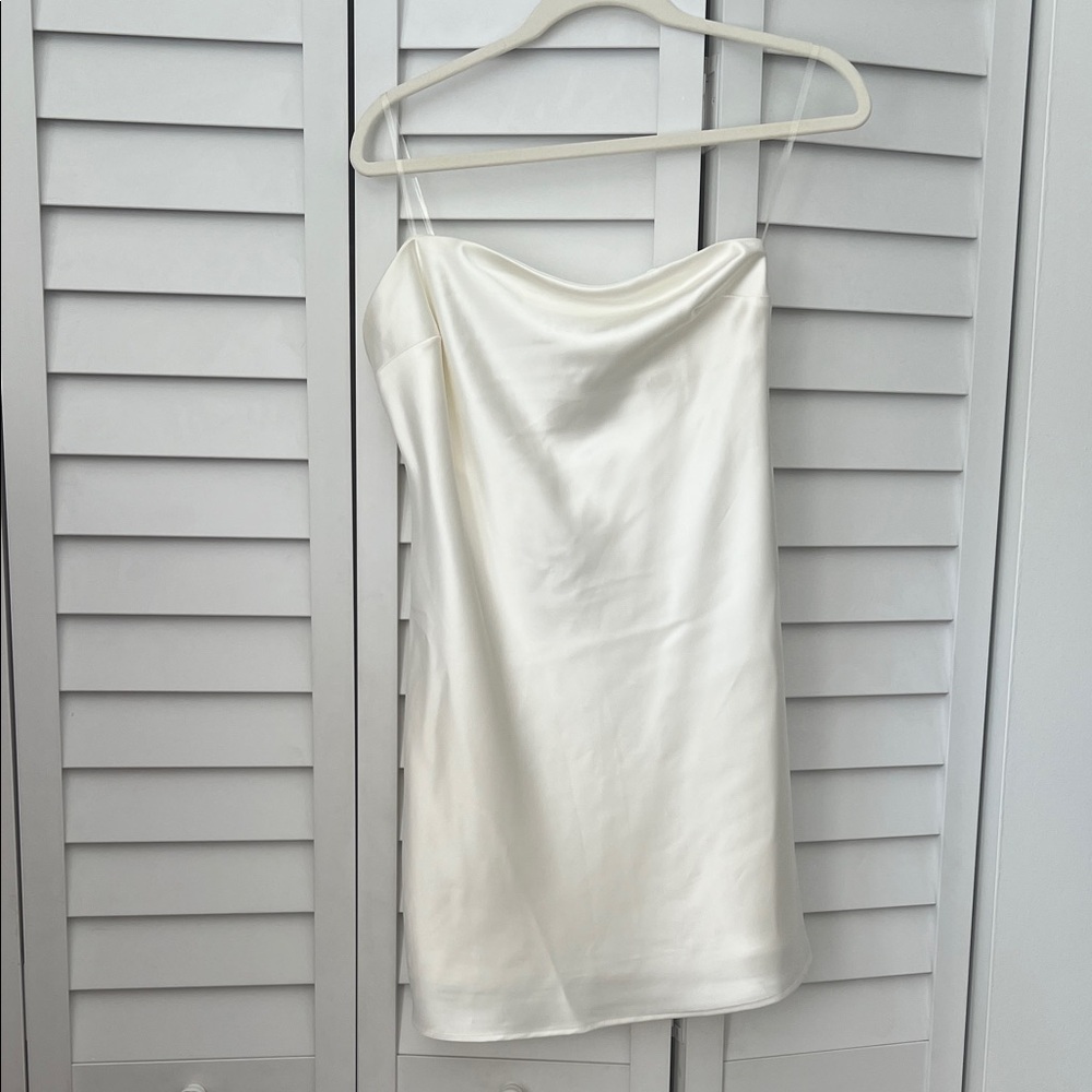 Wild Fable Strapless Cream Dress